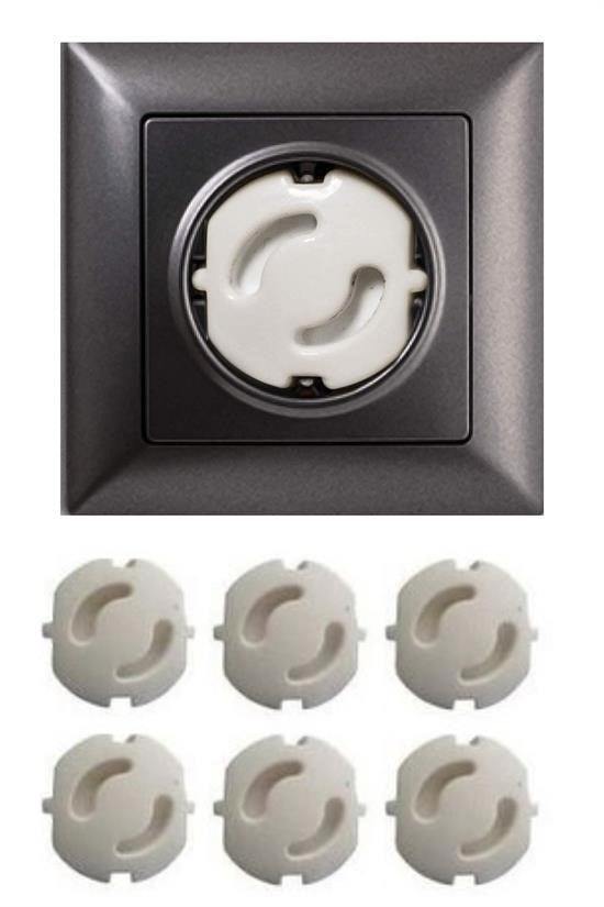 GENEL® Bebek Çocuk Priz Koruma Kapağı (6 Adet) Çocuk Güvenliği, Priz Muhafazası, Priz Kapatıcı