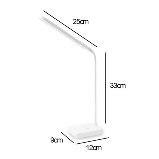 GENEL® İnce Uzun USBli Dokunmatik 3 Kademeli 360 Derece Özel Göz Korumalı led Lityum Masa Lambası