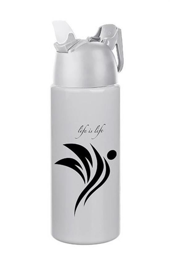 BUFFER® Kilitlenebilen Matara Güvenlikli Suluk Sporcu Matarası Spor Su Şişesi İçecek Şişesi 700ml