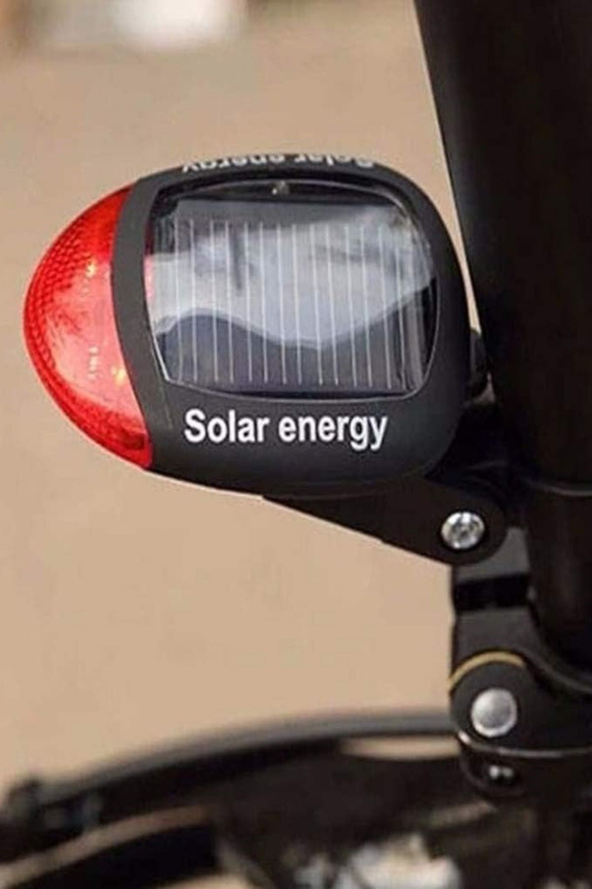 BUFFER® LED Güneş Enerjisi ile Şarj Edilebilir Bisiklet Kuyruk Lambası Solar Bisiklet Lambası