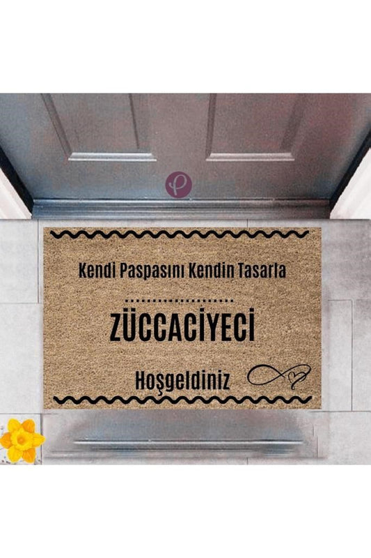Kapı Önü Paspası Dekoratif Dijital Baskı Züccaciyeci P-2528 - UcuzaGeliyor