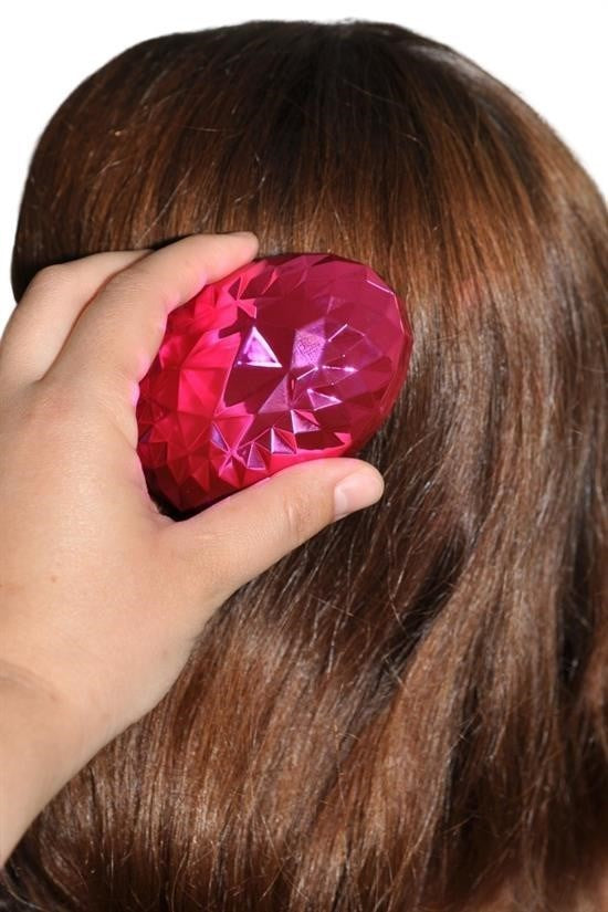 BUFFER® Neon Pembe Düzleştirici Tarak Geniş AralıklıHer Saç Tipine Uygun Fırçalı Saç Düzleştirici