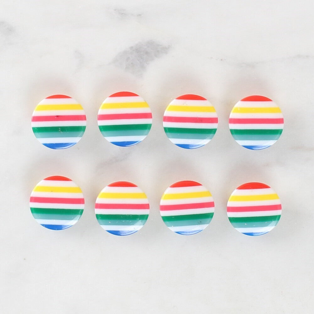 Loren Crafts 8'li Desenli Düğme - 1097