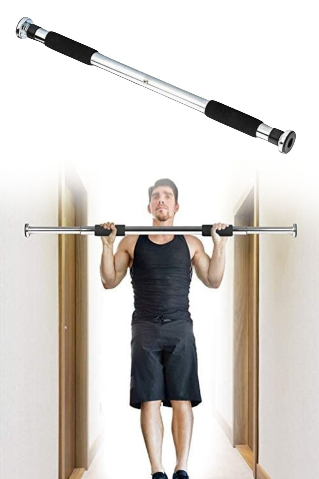 BUFFER® Kapı veya Koridora Takılıp Ayarlanabilen Demiri Barfiks Aleti Kapı Barfiksi