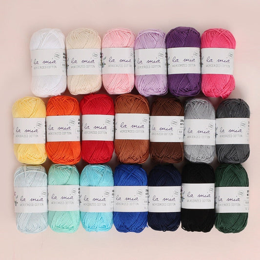 La Mia Mini Mercerized Cotton 20li Paket Renkli El Örgü İpi - 33825 - UcuzaGeliyor