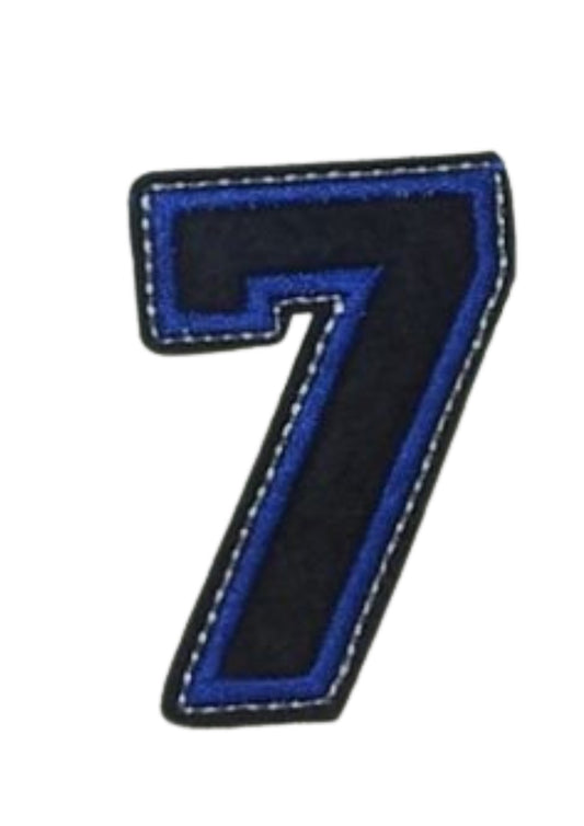 Aplike Ütü İle Yapışan 7  Rakamı  Arma 2x5 cm - UcuzaGeliyor
