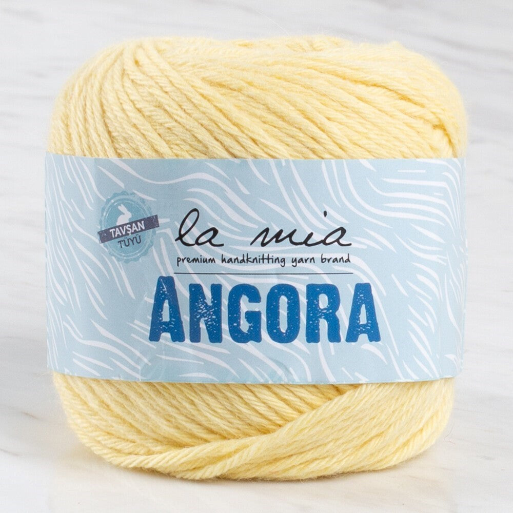 La Mia Angora 50gr Sarı El Örgü İpi - L124 - 33796 - UcuzaGeliyor