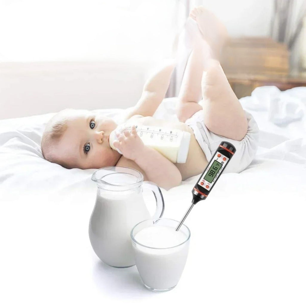 GENEL® Dijital Gıda Termometresi Süt,Et,Yoğurt Mayalama,Mama Derecesi Ölçer Gıda Termometresi - UcuzaGeliyor