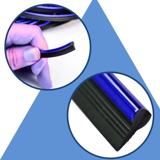 BUFFER® Mavi Araba OtoTrim Dekorasyon Şeridi Kauçuk Elastik Kolay Kurulum 5 metre Şerit Bant - UcuzaGeliyor