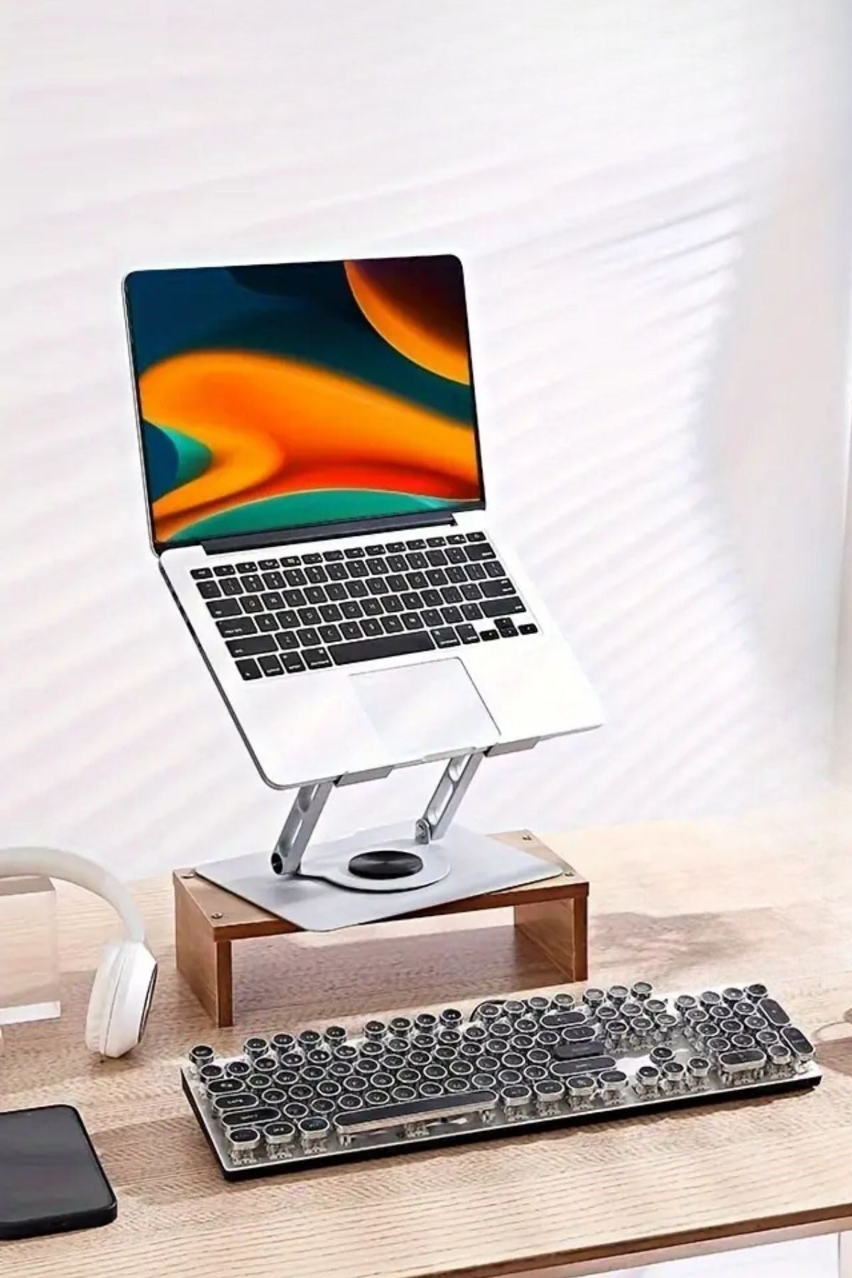 BUFFER® 360 Derece Dönebilen Hava Aldıran Laptop Standı