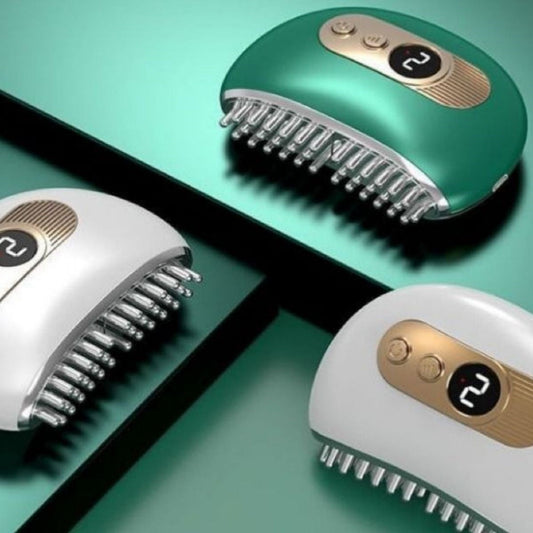 BUFFER® 1 Adet Akıllı Elektrik Akımlı EMS Titreşimli Masaj Tarağı Kademeli Yüz Masaj Aleti Aparatı - UcuzaGeliyor