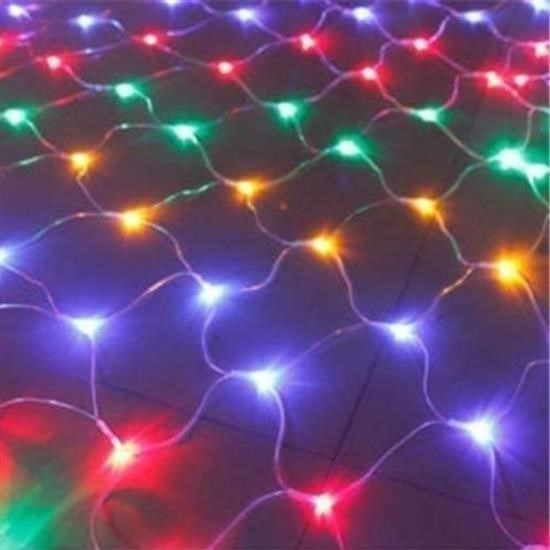 GENEL® 1x2 Metre Dekoratif File Ağ Perde 192 LED 8 Animasyonlu Farklı Işık Modu RGB Fişli - UcuzaGeliyor
