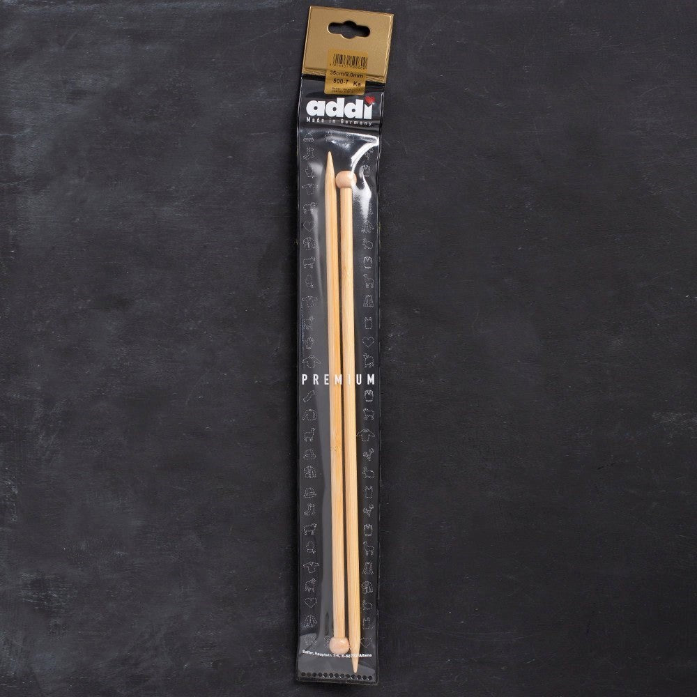 Addi Bambus 8mm 35cm Bambu Örgü Şişi - 500-7 - UcuzaGeliyor