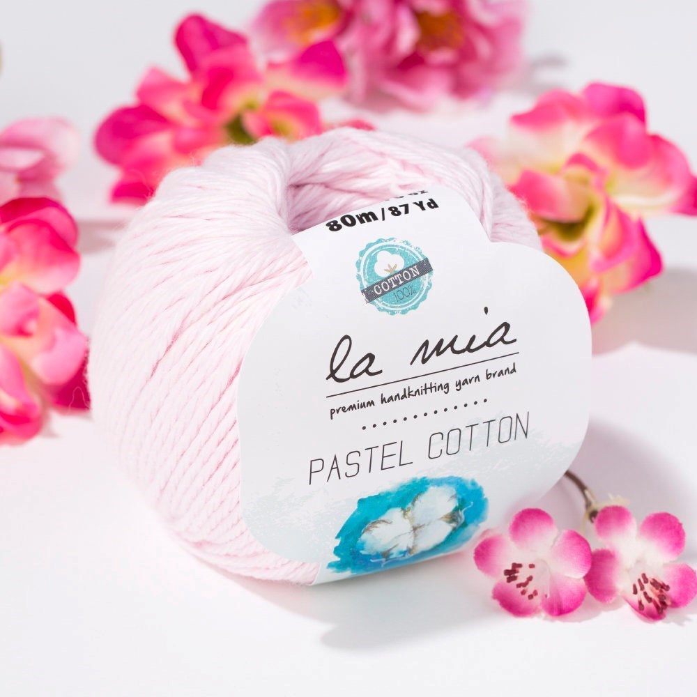 La Mia Pastel Cotton Pembe El Örgü İpi - L057 - 33616 - UcuzaGeliyor