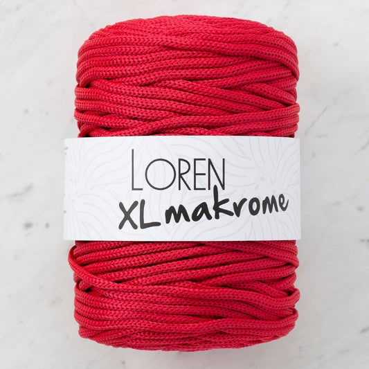 Loren XL Makrome Kırmızı El Örgü İpi - R048 - 33714 - UcuzaGeliyor