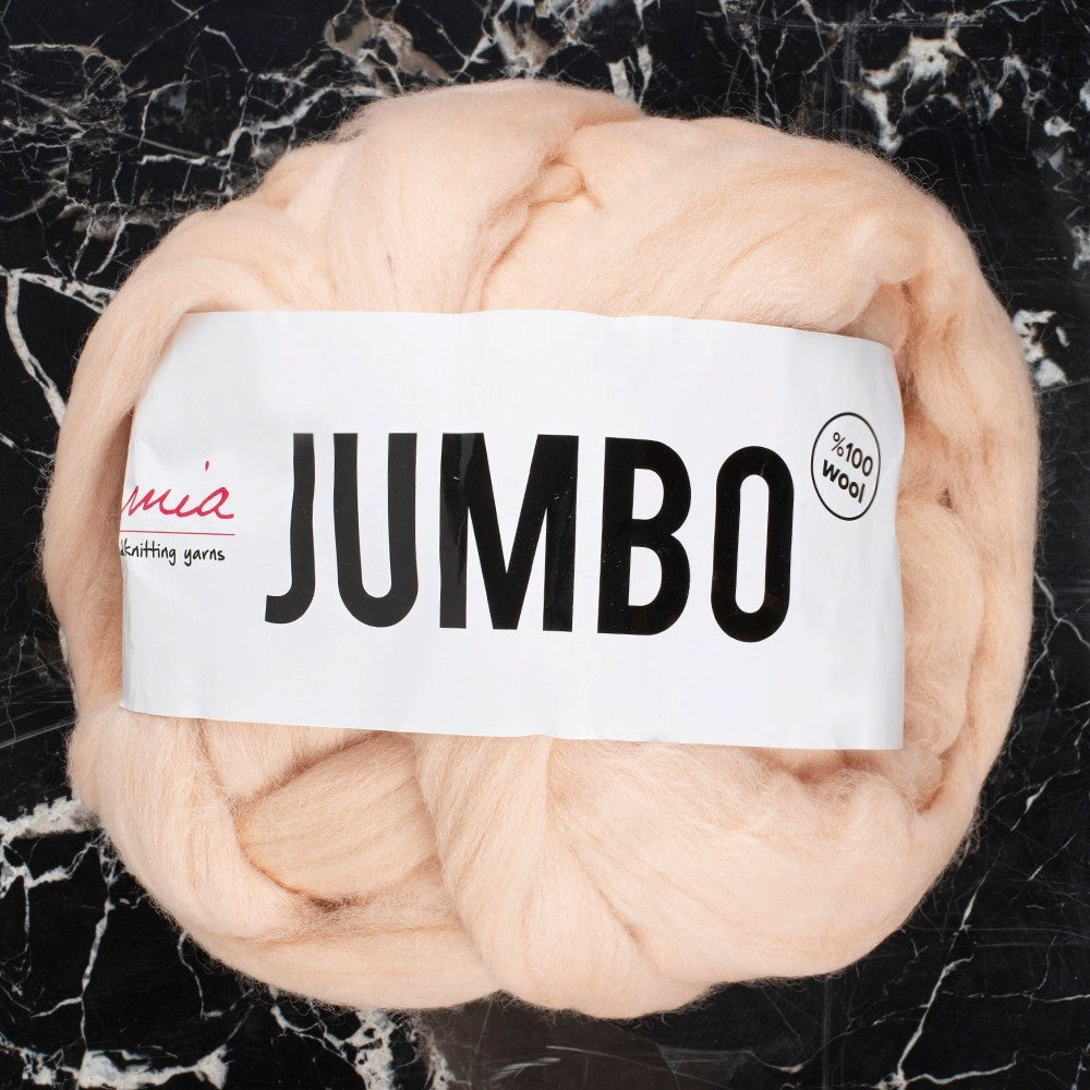 La Mia Jumbo Bej Dev Yün El Örgü İpi - J2 - UcuzaGeliyor