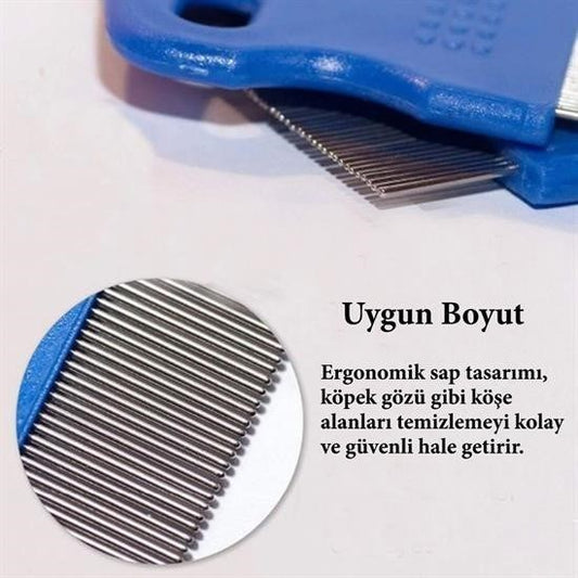 BUFFER® Evcil Hayvan Kedi Köpek Pire Tarağı ve Köpek Gözyaşı Lekesi Tarağı - UcuzaGeliyor