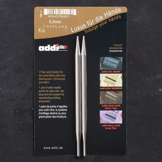 Addi Click 6.5mm 13cm Misinalı Dantel Şiş Ucu - 76 - UcuzaGeliyor