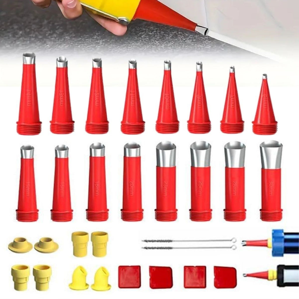 GENEL®30 Parça Silikon Kalafat Mastik Alet Seti Mastik Ucu - UcuzaGeliyor