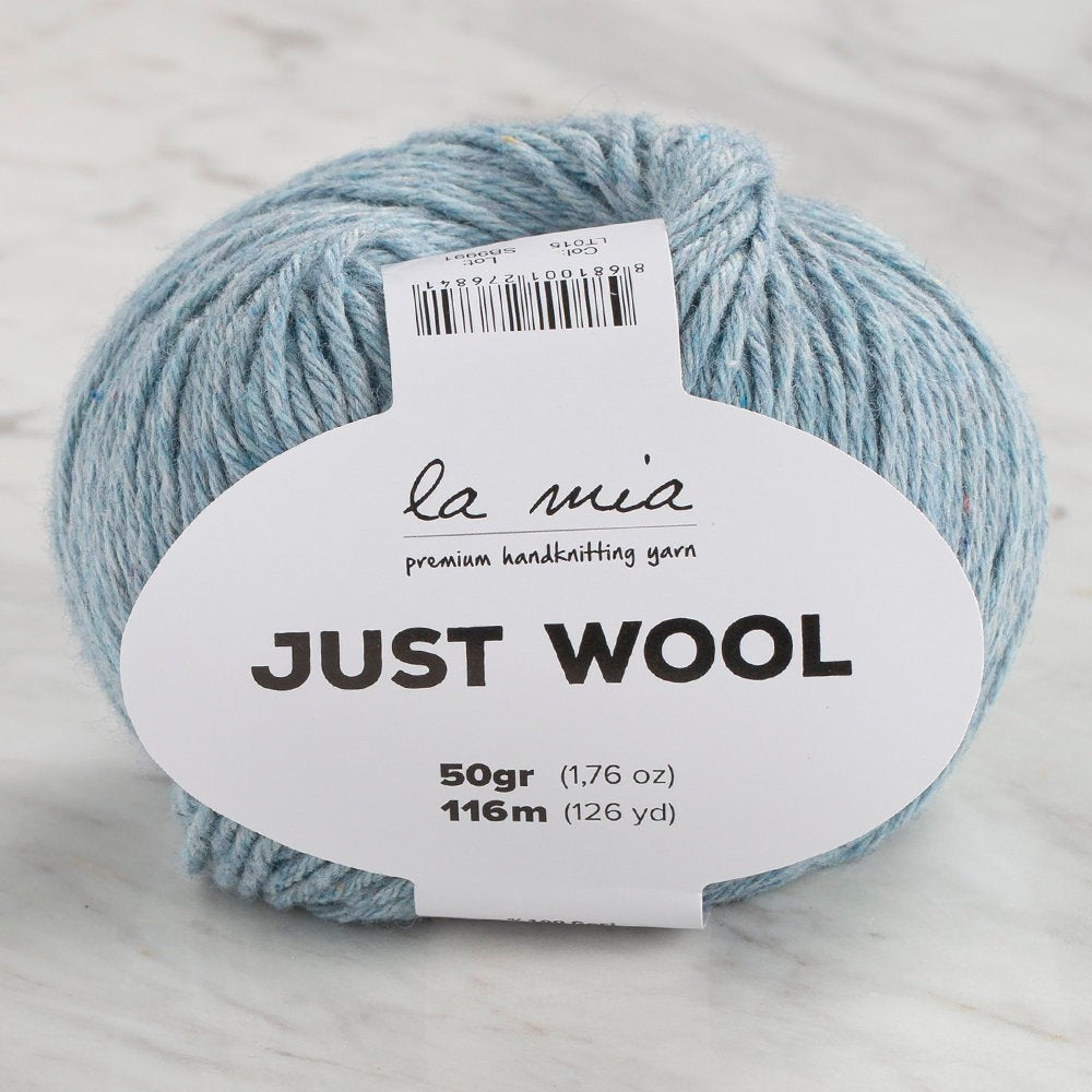 La Mia Just Wool Buz Mavisi El Örgü İpi - LT015 - 34009