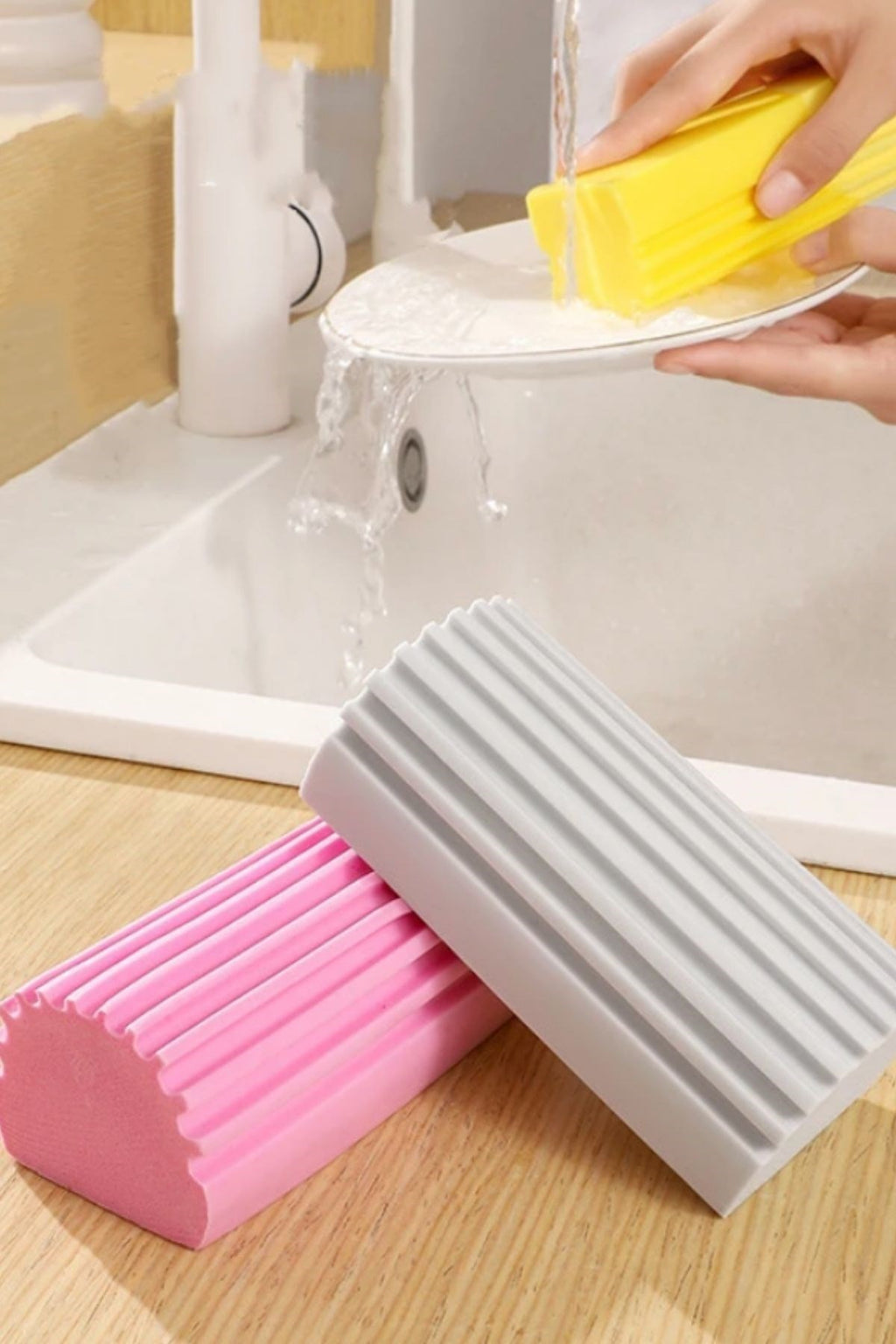 GENEL® Nemli Silgi Süngeri Banyo,Mutfak ve Araba İçin Temizlik Süngeri