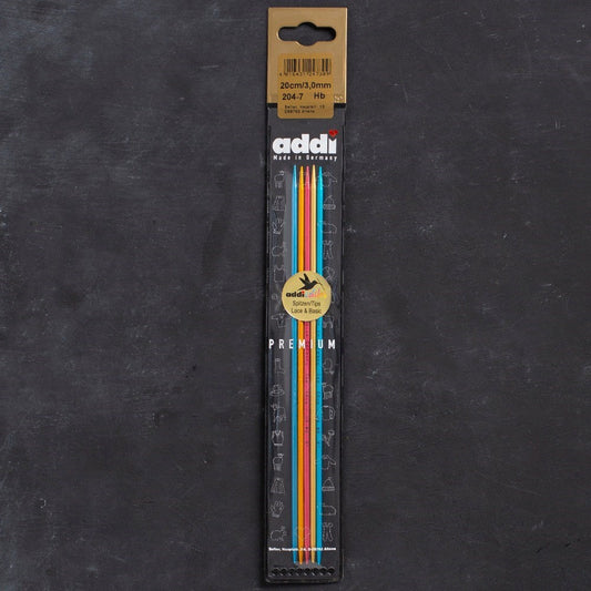 Addi Colibri 3mm 20cm Renkli Çorap Şişi - 204-7 - UcuzaGeliyor
