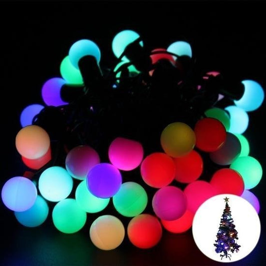 BUFFER® Dekoratif Minik Top 40 Ledli Dekoratif Dolama Led Işık (RGB) - UcuzaGeliyor