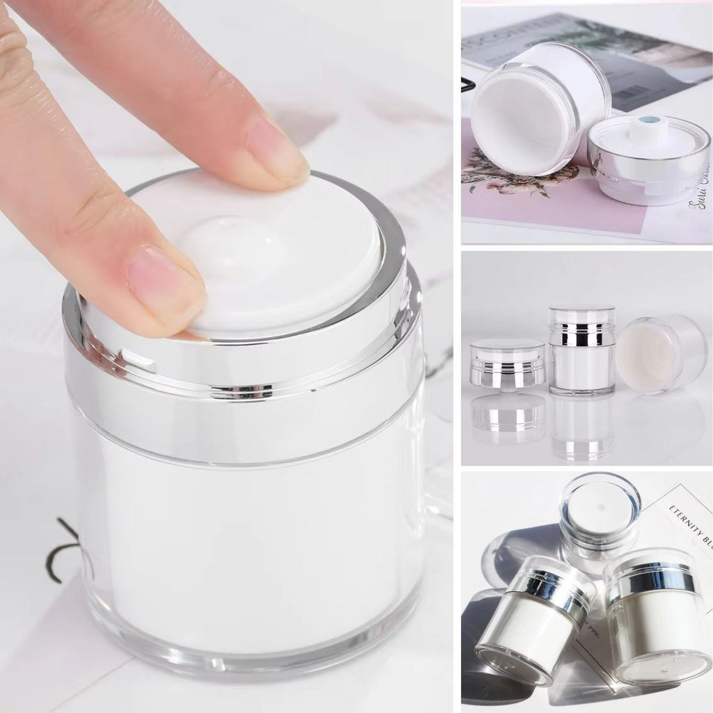 GENEL® Hava Pompalı Doldurulabilir Vakumlu Krem,Fondoten Sıvı Kozmetik Ürün Şişesi