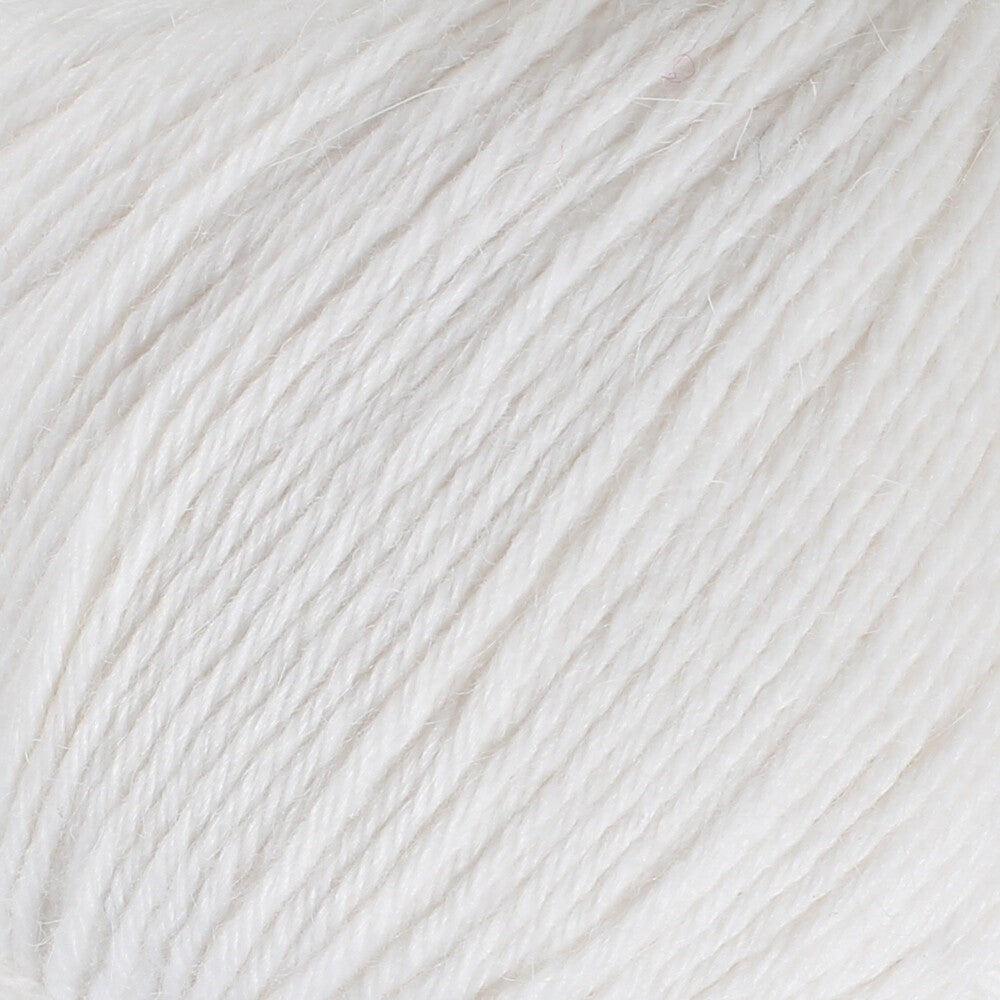 La Mia Angora 50gr Beyaz El Örgü İpi - L001 - 33804 - UcuzaGeliyor