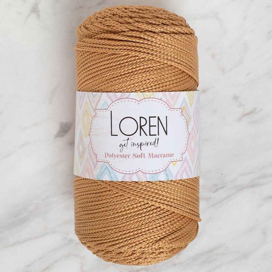 Loren Polyester Soft Macrame Bej El Örgü İpi - LM031 - 34437 - UcuzaGeliyor