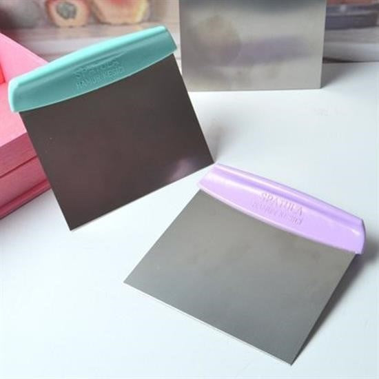 GENEL® Çelik Hamur Kesici Kazıyıcı Pasta Kek Dekorasyon Spatula Aleti