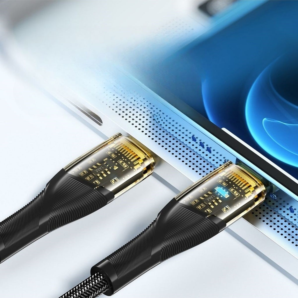 GENEL® Led Işık Uçlu Sağlam İp Kablolu USB to Lightning Hızlı Şarj Kablosu