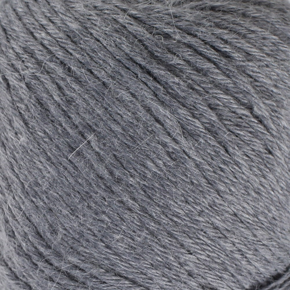 La Mia Angora 50gr Gri El Örgü İpi - L134 - 33809 - UcuzaGeliyor