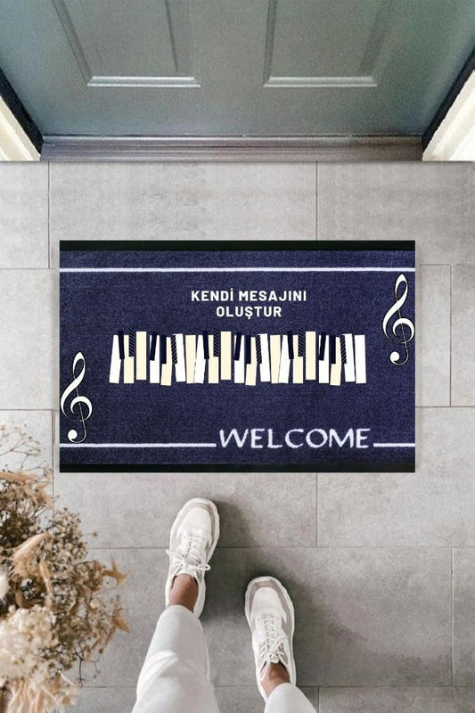 Dijital Baskı Kişiye Özel İç Kapı Dekorasyon Paspas  PS11266 - UcuzaGeliyor