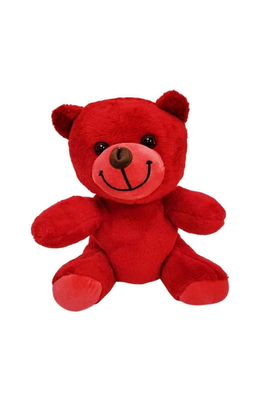 Sevimli Kırmızı Oyuncak Peluş Ayıcık - UcuzaGeliyor