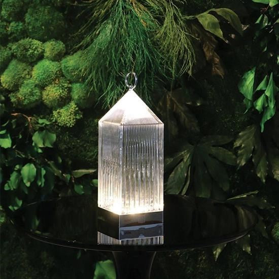 GENEL® Fener Model USB Şarjlı Dokunmatik 3 Farklı Işık Modlu Masa Üstü Kristal Akrilik Lamba Led