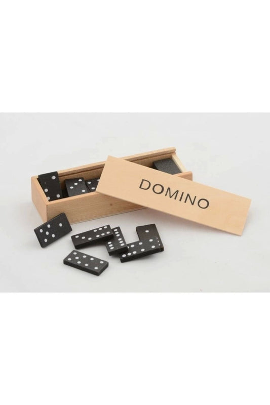 Ahşap Kutulu Domino Oyunu