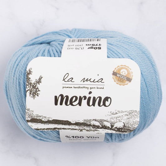 La Mia Merino Mavi El Örgü İpi - L095 - 33784 - UcuzaGeliyor