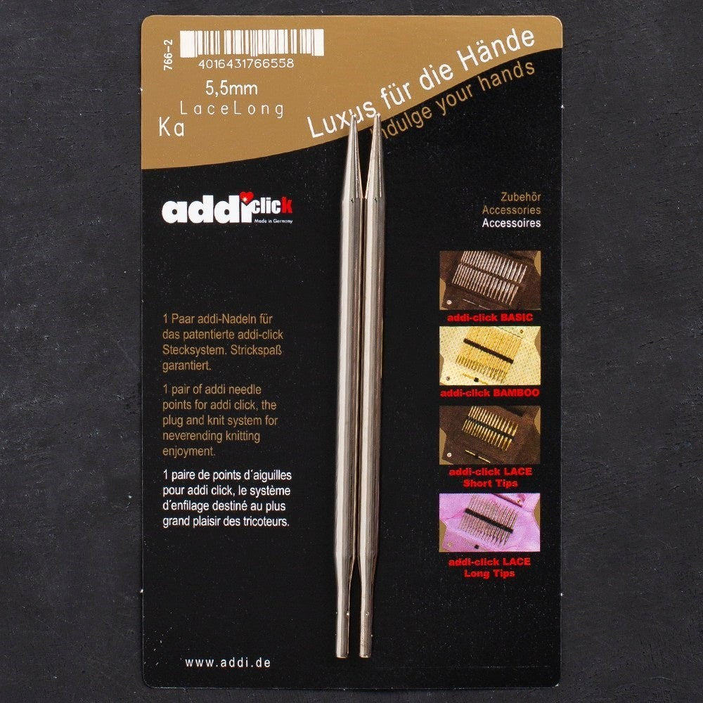 Addi Click Lace 5,5mm Değiştirilebilir Uzun Uçlu D - UcuzaGeliyor