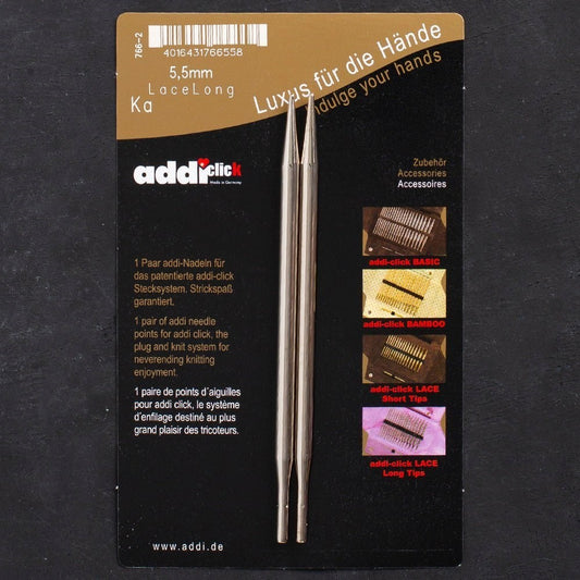 Addi Click Lace 5,5mm Değiştirilebilir Uzun Uçlu D - UcuzaGeliyor