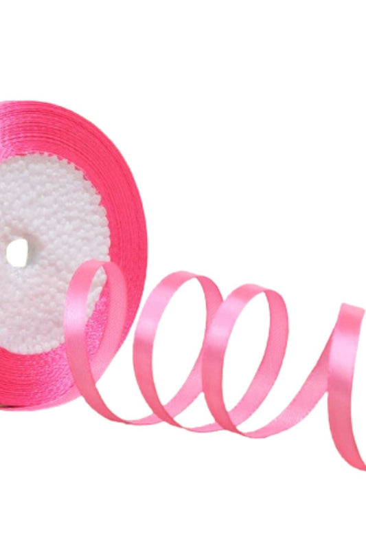 Saten Kurdele 6 mm Şeker Pembe 2 Metre - UcuzaGeliyor