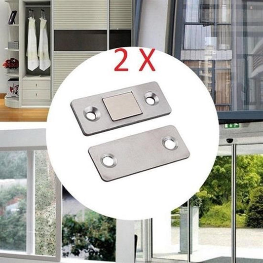 Buffer® 2 Çift Çok Amaçlı Kapı Kapak Dolap Çekmece Mobilya Durdurucu Kapatıcı Mıknatıslar - UcuzaGeliyor