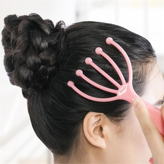 GENEL® Çok Fonksiyonlu 5 Uçlu Bilyeli Baş Boyun Bacak Kol Masaj Alet Rahatlatıcı Kafa Masaj Aparatı