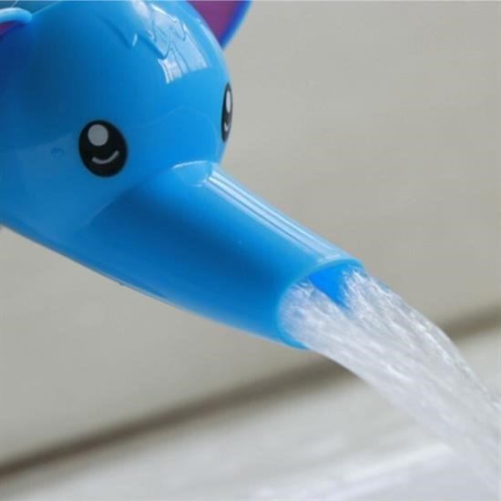 GENEL® Çocuklar İçin Eğitici ve Güvenli Musluk Uzatıcı Genişletici Başlık Aparatı Fil Figürlü - UcuzaGeliyor