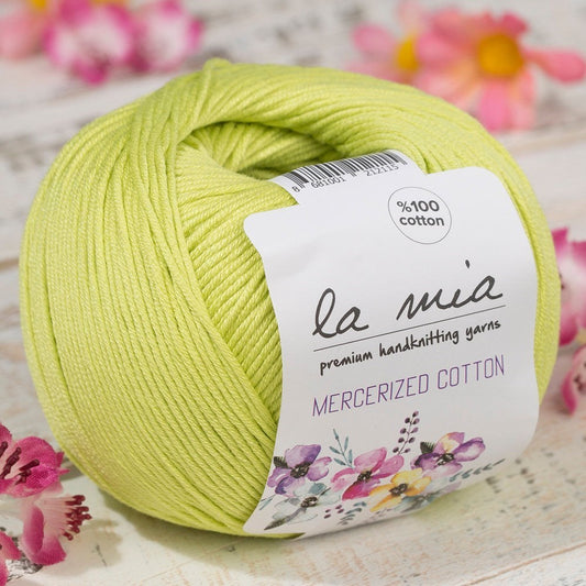 La Mia Mercerized Cotton Yeşil El Örgü İpi - 150 - 33587 - UcuzaGeliyor