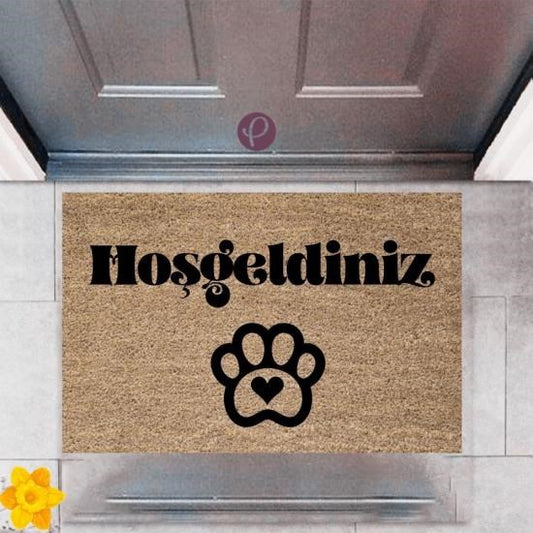 Kapı Önü Paspası Dekoratif Dijital Baskı Hoşgeldiniz P-2424 - UcuzaGeliyor