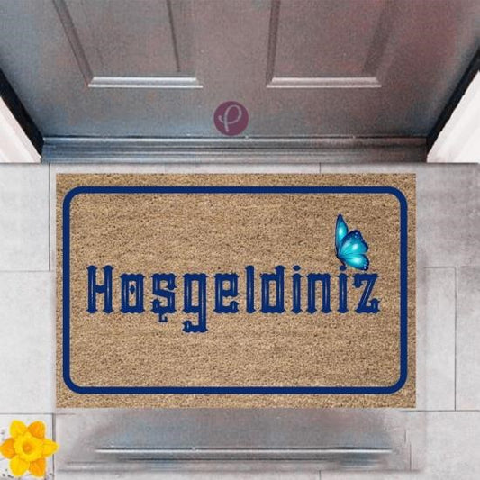 Kapı Önü Paspası Dekoratif Dijital Baskı Hoşgeldiniz P-2367 - UcuzaGeliyor