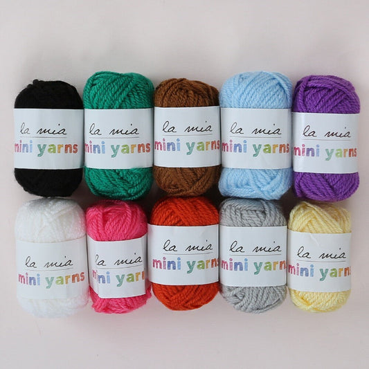 La Mia Mini Yarns 10 lu Paket 10gr Renkli El Örgü - UcuzaGeliyor
