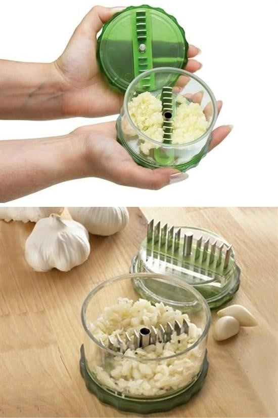 GENEL® Pratik Sarımsak Ezme Doğrama Rendeleme  Öğütme Aleti Aparatı