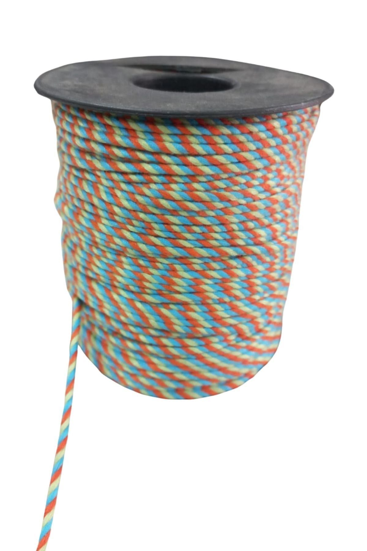 Bileklik ipi, Hediye Paketleme ipi, Şans, Bereket, Aşk, Şifa, Güç 10 mm Pamuk  10 metre Yeşil - UcuzaGeliyor